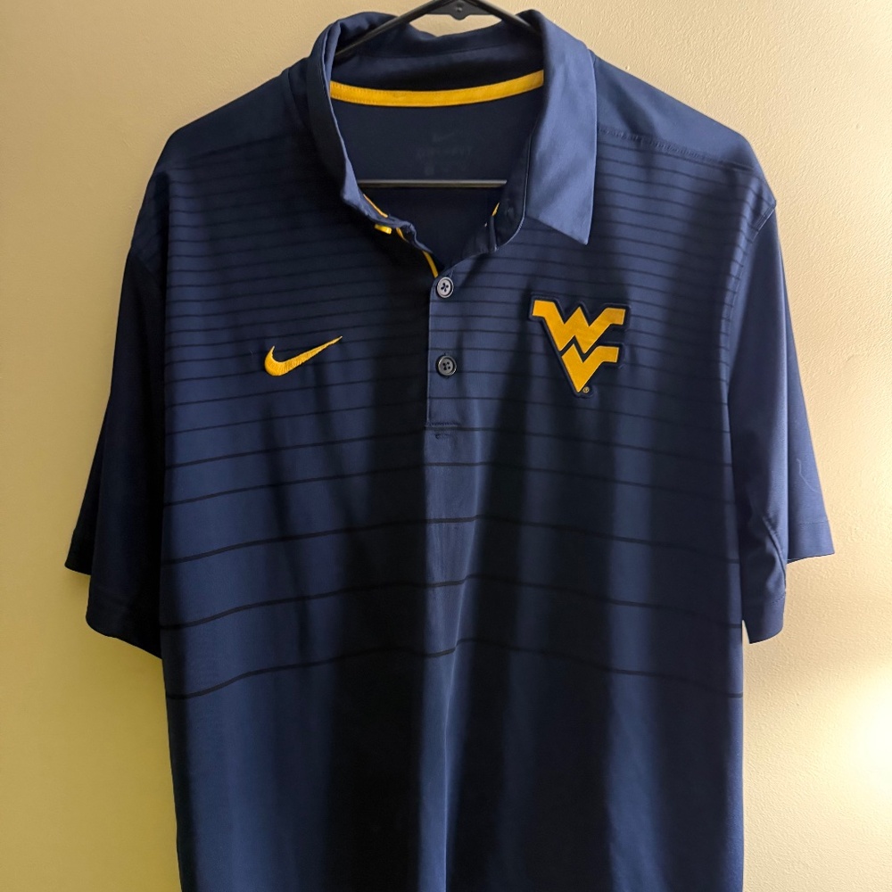 MENS NIKE WVU POLO